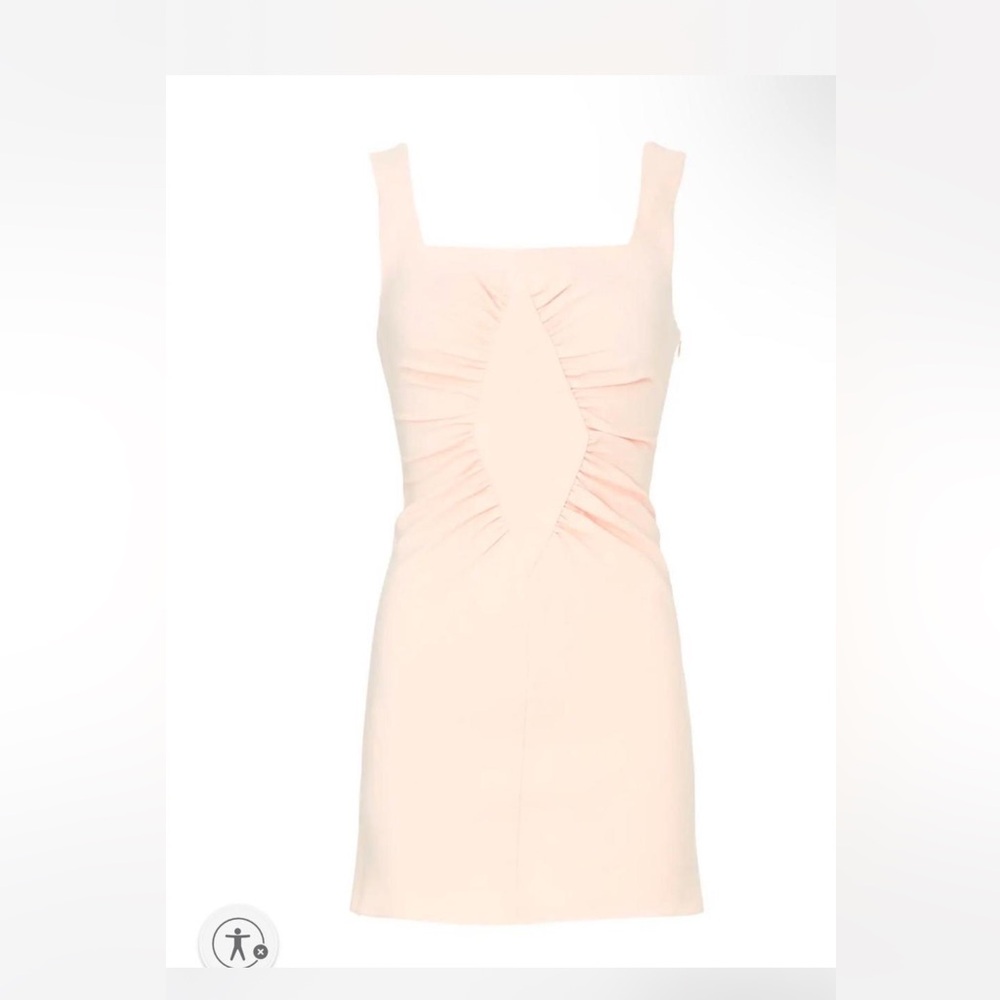 Marina Moscone pink diamond inlay dress